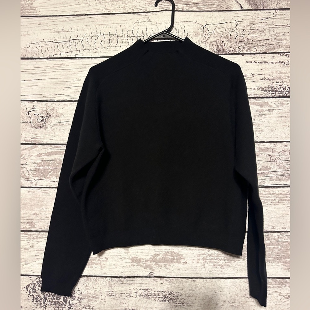 ZYIA Active Black Knit Sweater Top Size L (12)